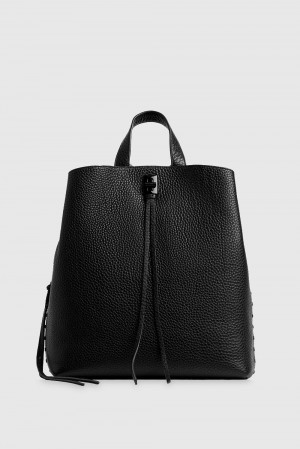 Black Rebecca Minkoff Darren Medium Backpack | CVFLQ-3047