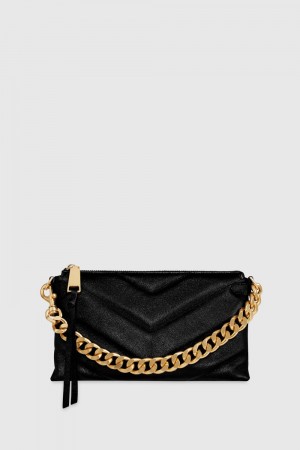 Black Rebecca Minkoff Edie Maxi Medium Crossbody | MWIPY-2760