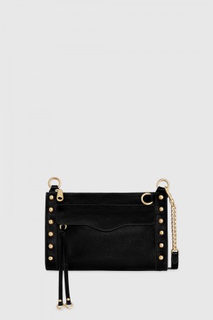 Black Rebecca Minkoff M.A.B. Crossbody With Studs | JAPUT-0182