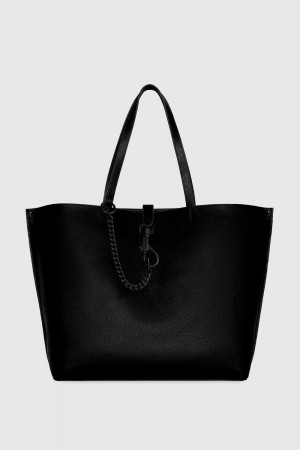 Black Rebecca Minkoff Megan Large Tote | TVMJX-4920