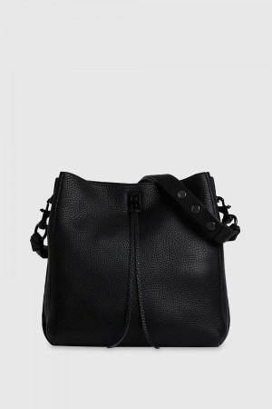 Black / Black Rebecca Minkoff Darren Shoulder Bag | QDIUT-8079