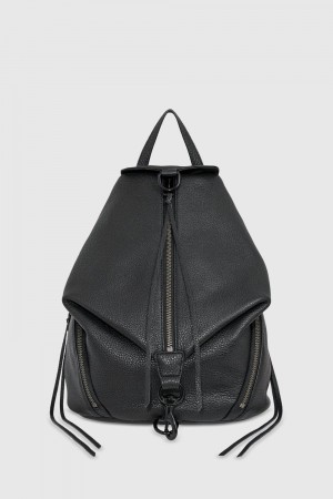 Black / Black Rebecca Minkoff Julian Backpack | HQIRG-0142