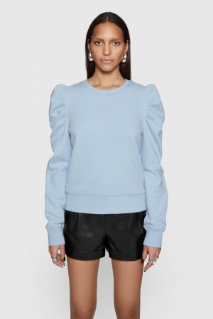 Blue Rebecca Minkoff Janine Sweatshirt | DRXMP-4029