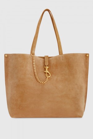 Brown Rebecca Minkoff Megan Soft Large Tote | ARWJY-4758