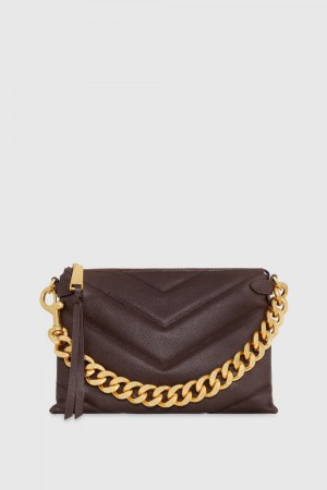 Cigaro/Antique Brass Rebecca Minkoff Edie Maxi Crossbody | JIOMS-6487