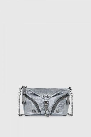 Dark Grey Rebecca Minkoff Mini Julian Crossbody | XNBSA-2374