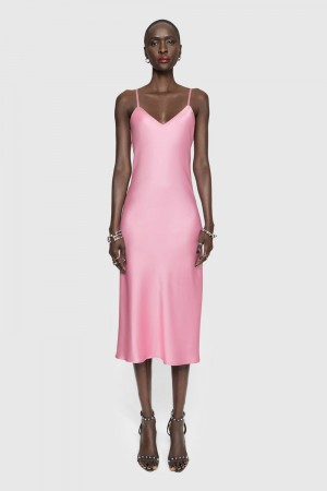 Light Wisteria Rebecca Minkoff Verona Slip dress | RDHUP-4015