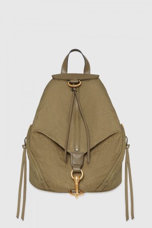 Military Rebecca Minkoff Julian Washed Nylon Backpack | SNOGB-1536