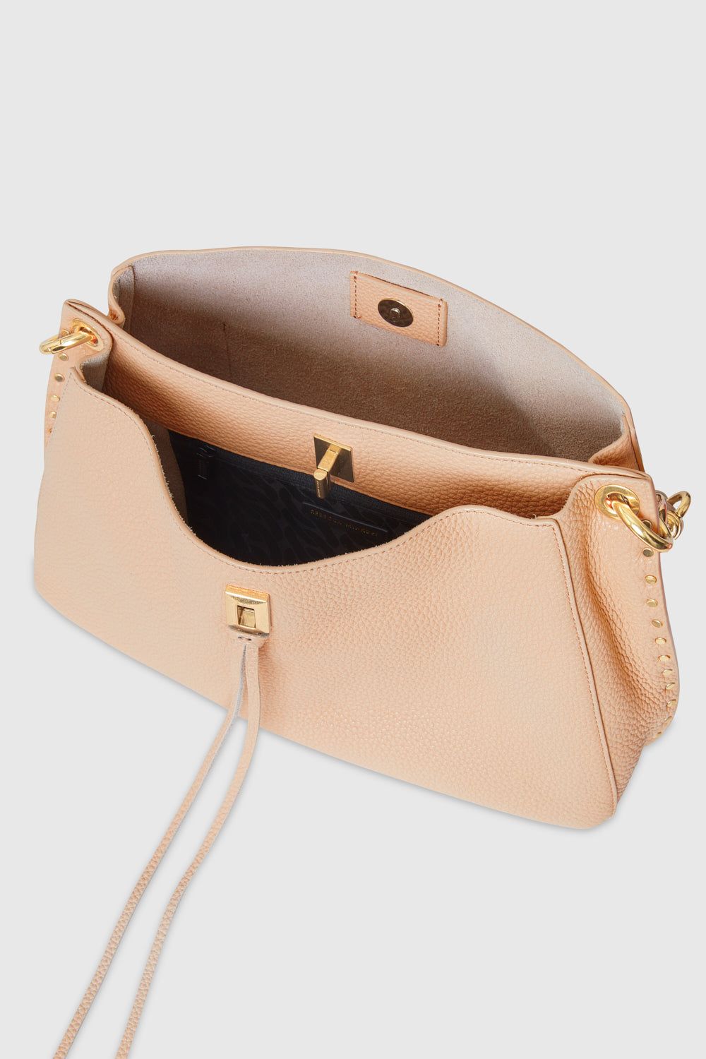 Beige Rebecca Minkoff Darren E/W Shoulder Bag | LBXCJ-2648