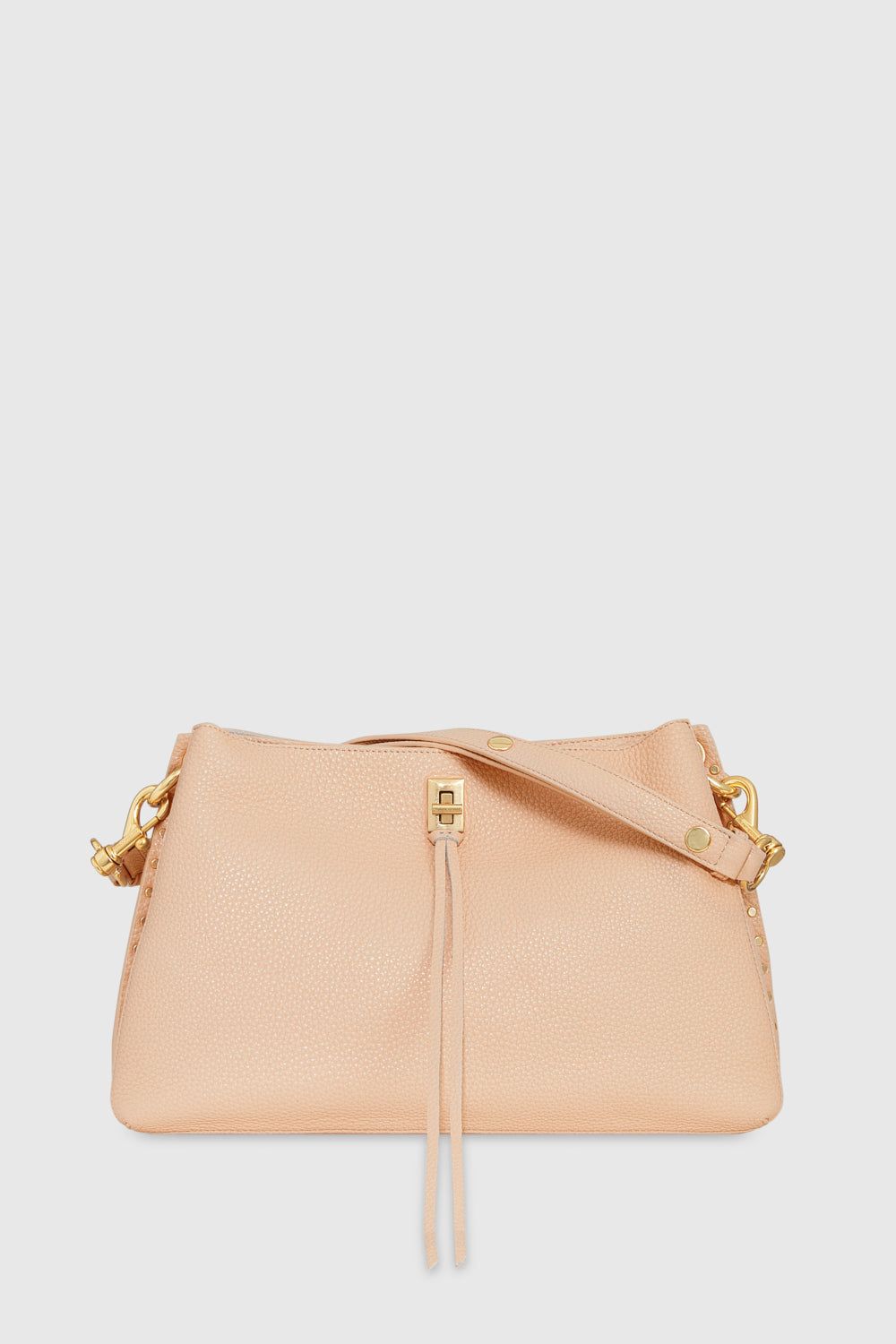 Beige Rebecca Minkoff Darren E/W Shoulder Bag | LBXCJ-2648