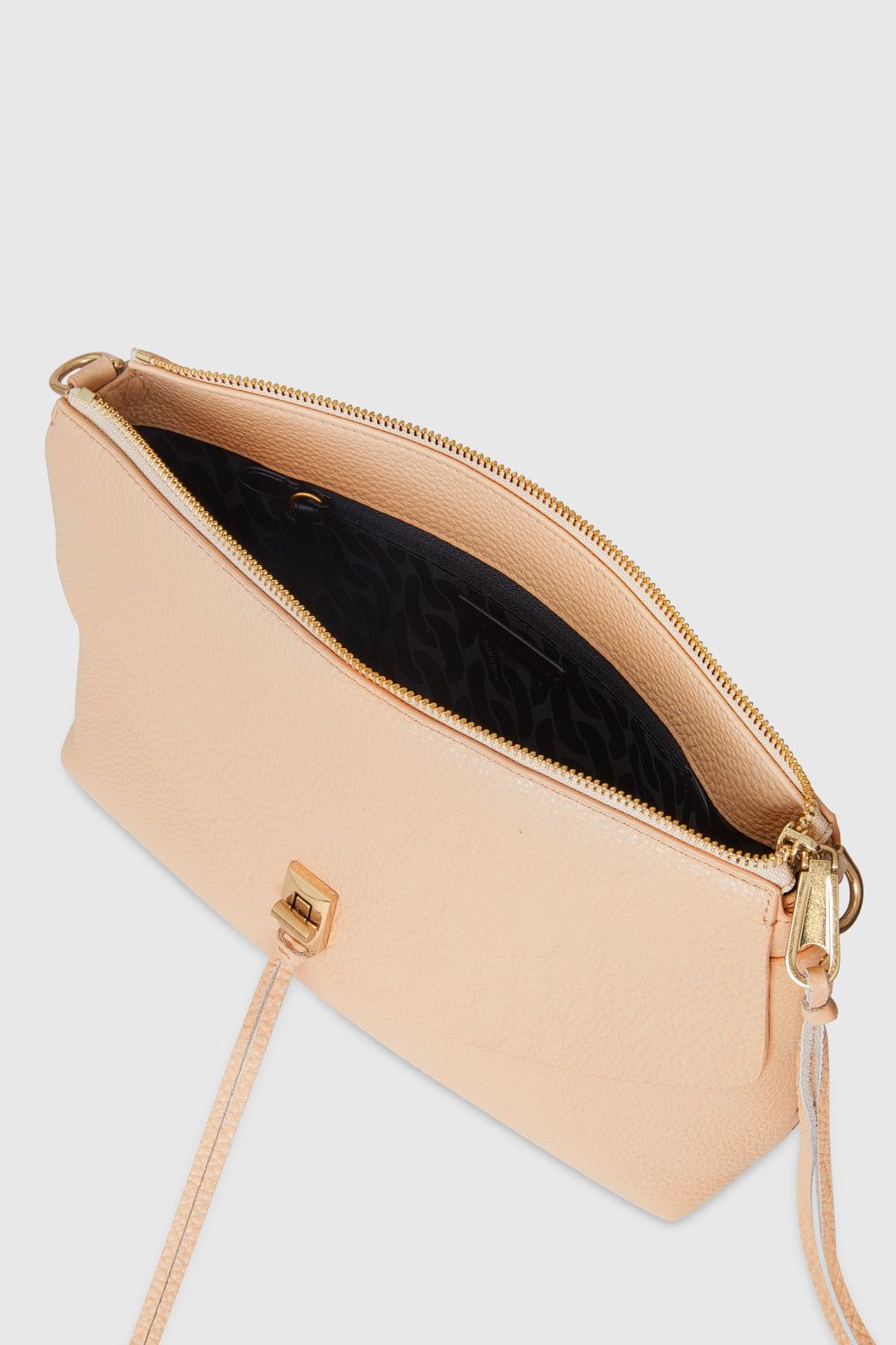 Beige Rebecca Minkoff Darren Top Zip Shoulder Bag | OZPXD-7315