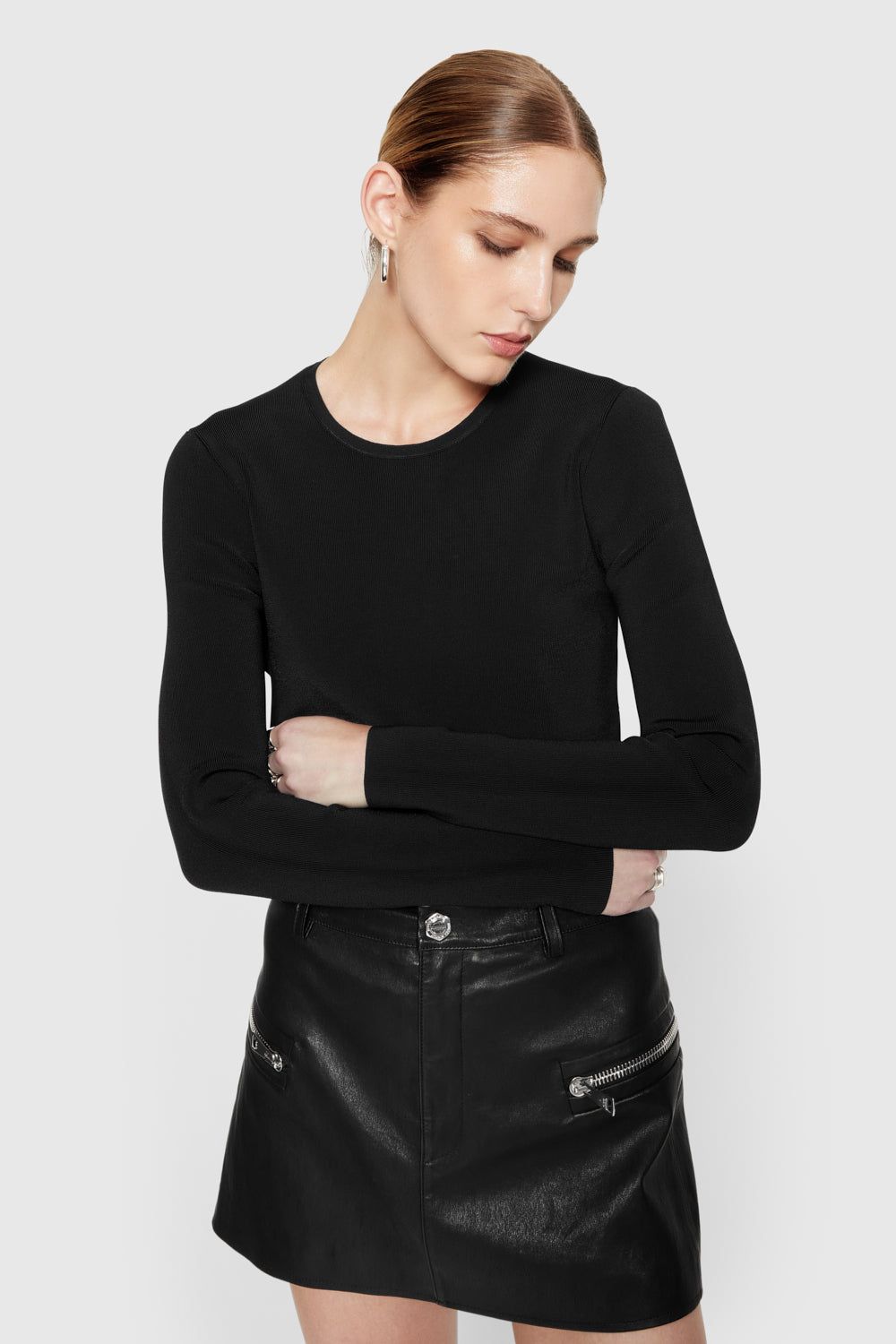 Black Rebecca Minkoff Bonnie Long Sleeve | NKCFV-4268