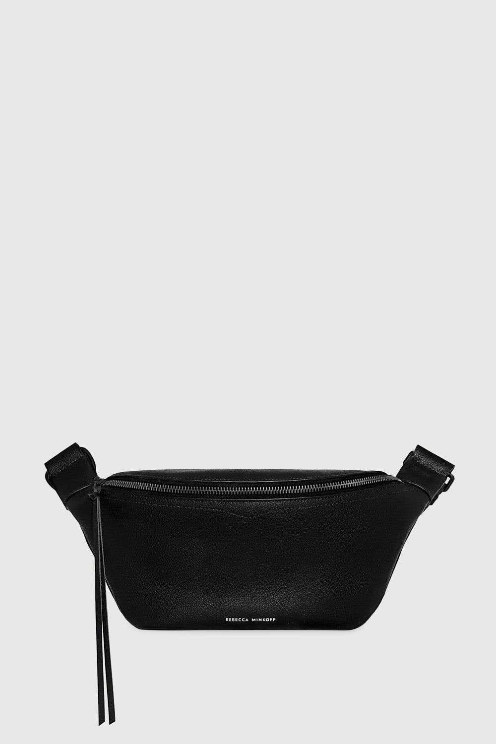 Black Rebecca Minkoff Bree Belt Bag With Webbing Strap | AXWYM-5261