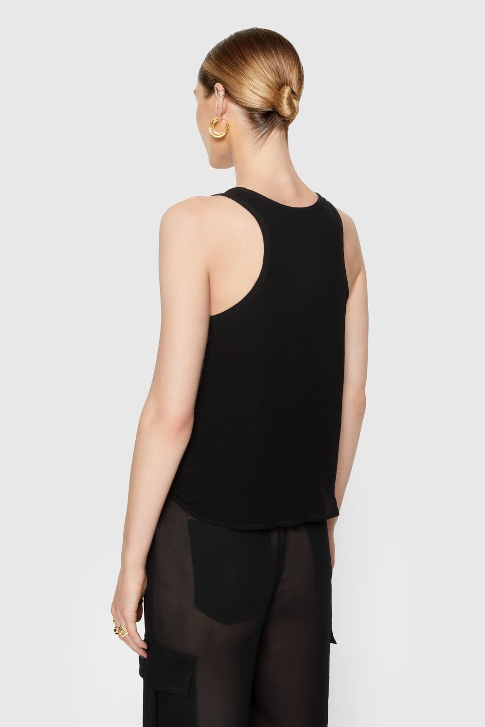 Black Rebecca Minkoff Bridget Embellished Tank | CTQPF-0157