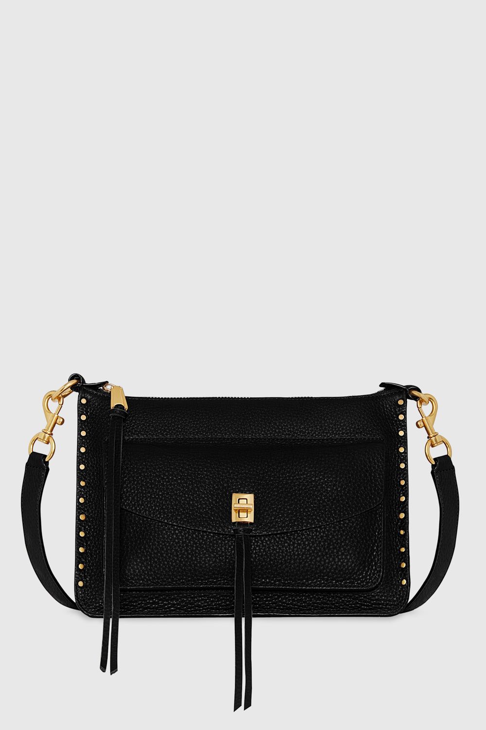 Black Rebecca Minkoff Darren Signature Shoulder Bag | JDNUP-2719