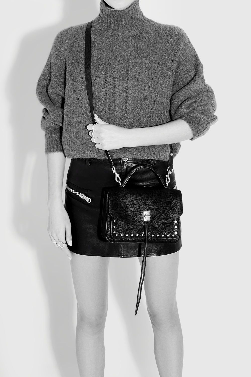 Black Rebecca Minkoff Darren Small Messenger | ZBQJH-2469