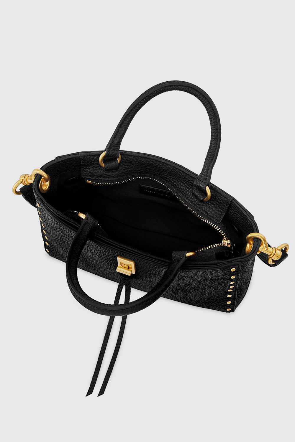 Black Rebecca Minkoff Darren Top Handle Crossbody | DUNTS-0584