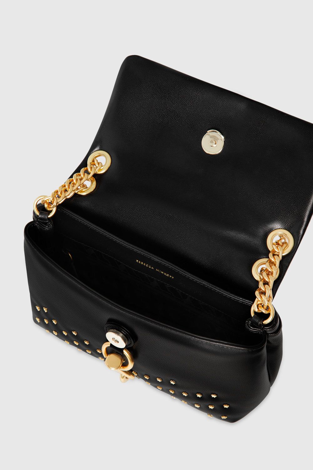 Black Rebecca Minkoff Edie Crossbody With Star Studs | WENJU-2158