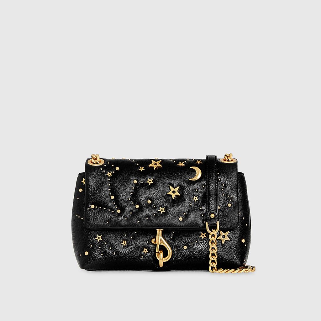 Black Rebecca Minkoff Edie Crossbody With Celestial Studs | UWKXF-9152