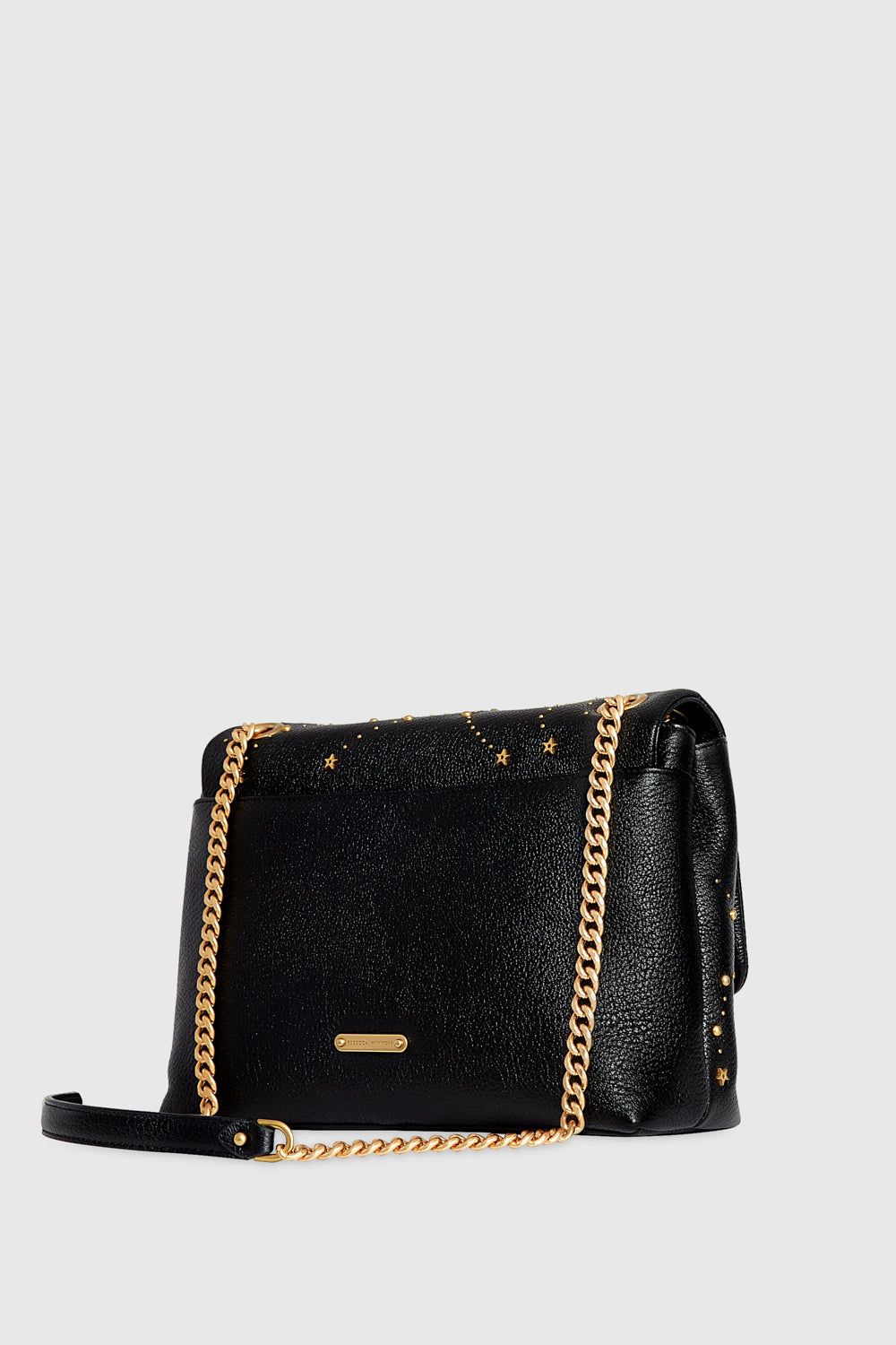 Black Rebecca Minkoff Edie Flap Shoulder With Celestial Studs | JTVAQ-6392