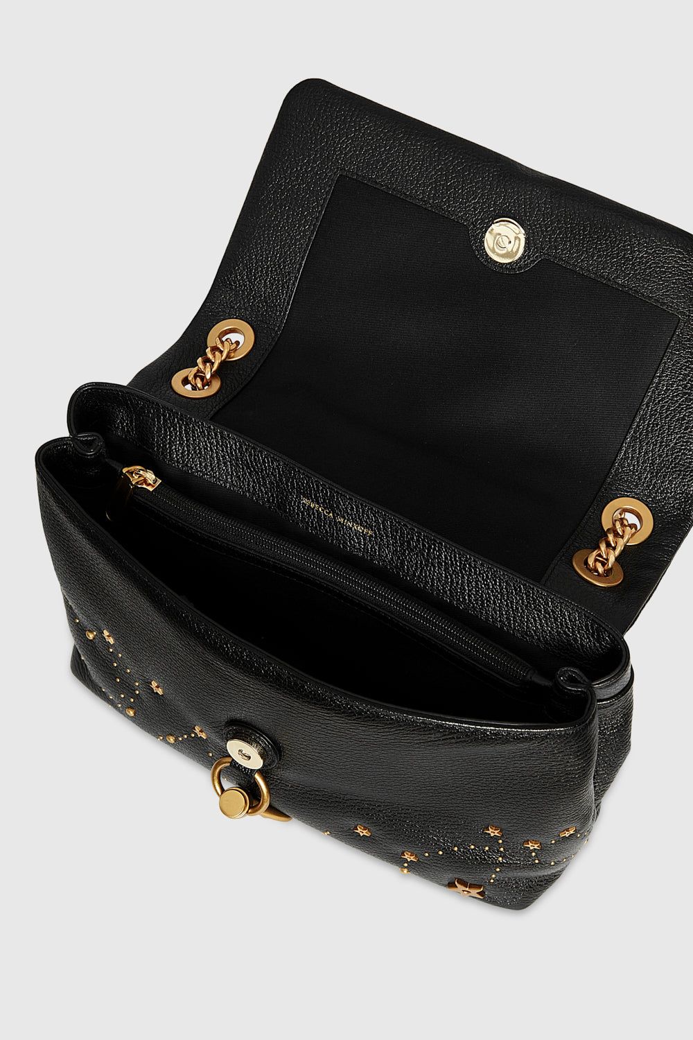 Black Rebecca Minkoff Edie Flap Shoulder With Celestial Studs | JTVAQ-6392