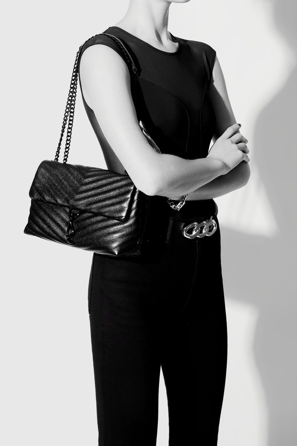 Black Rebecca Minkoff Edie Medium Crossbody | TORSG-3590