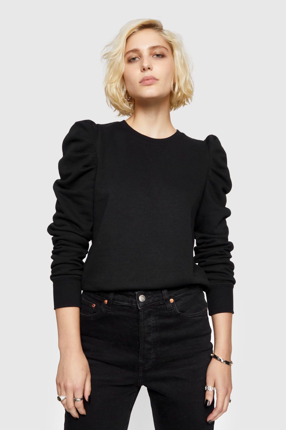 Black Rebecca Minkoff Janine Sweatshirt | DHGEA-5263