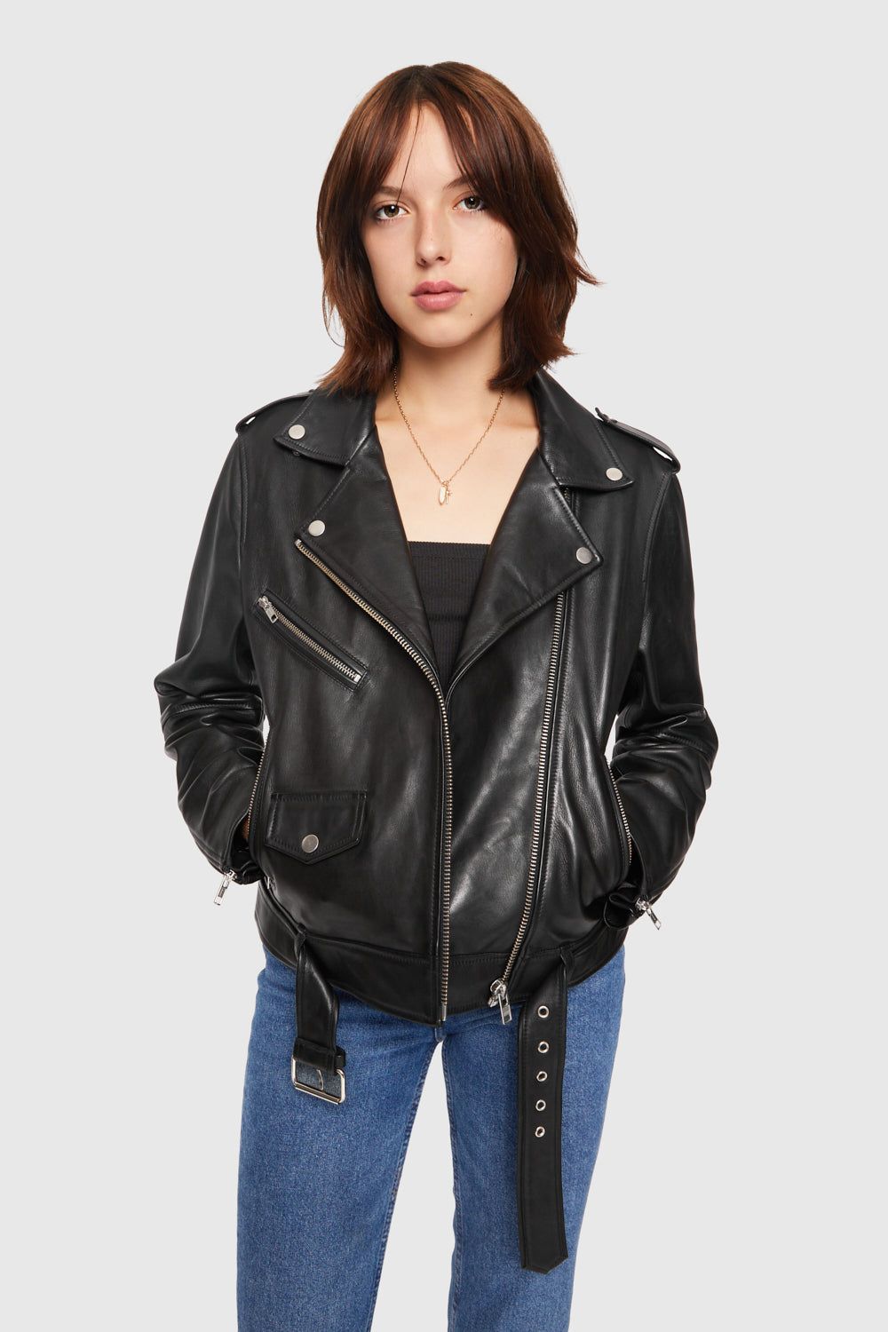 Black Rebecca Minkoff Jett Moto | IUASY-8546