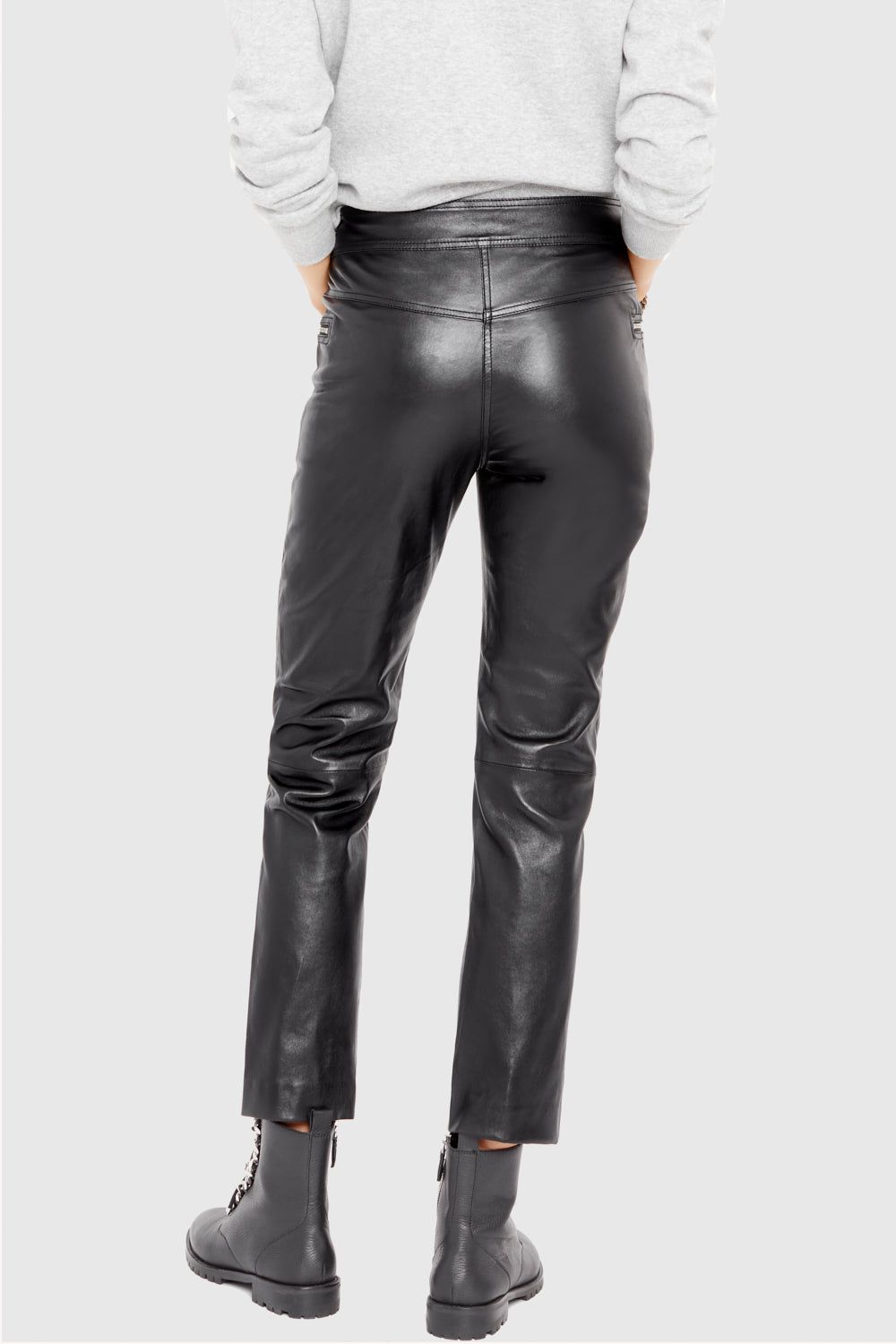 Black Rebecca Minkoff Poppy Leather Legging | SGPHE-1278