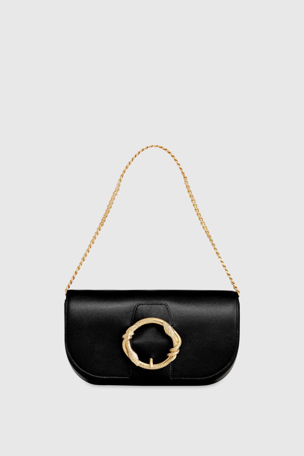 Black Rebecca Minkoff Snake Ring Crossbody | IOBNH-4507