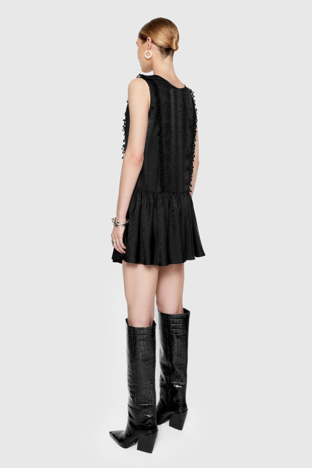 Black Rebecca Minkoff Valerie Mini Dress | DRSYF-1947