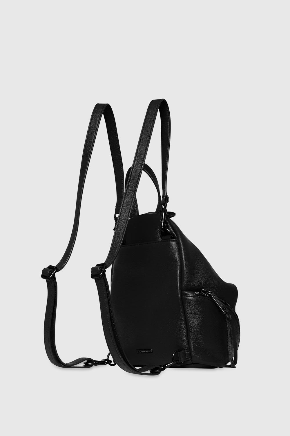 Black / Black Rebecca Minkoff Convertible Mini Julian Backpack | ZNOWI-0742