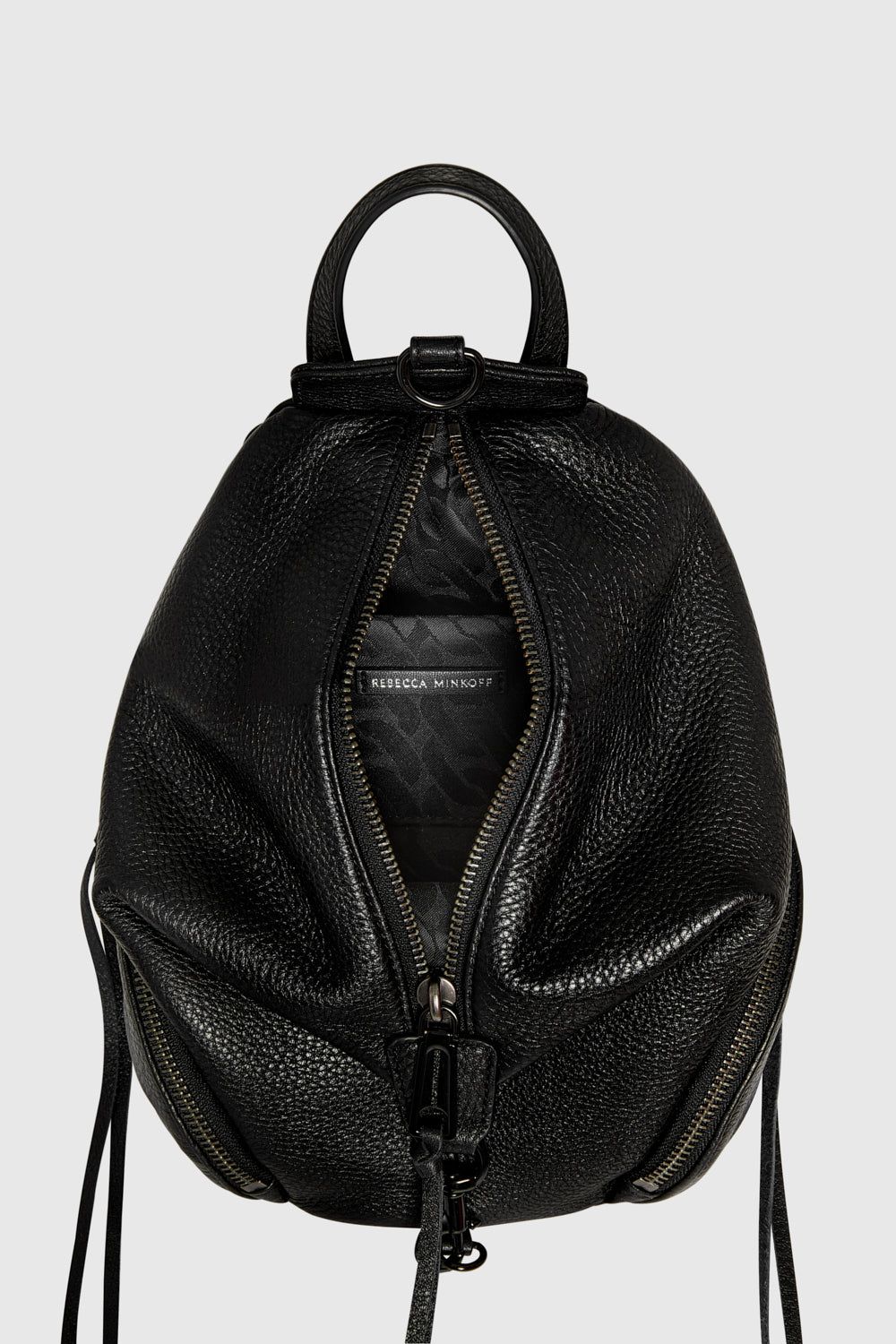 Black / Black Rebecca Minkoff Convertible Mini Julian Backpack | ZNOWI-0742