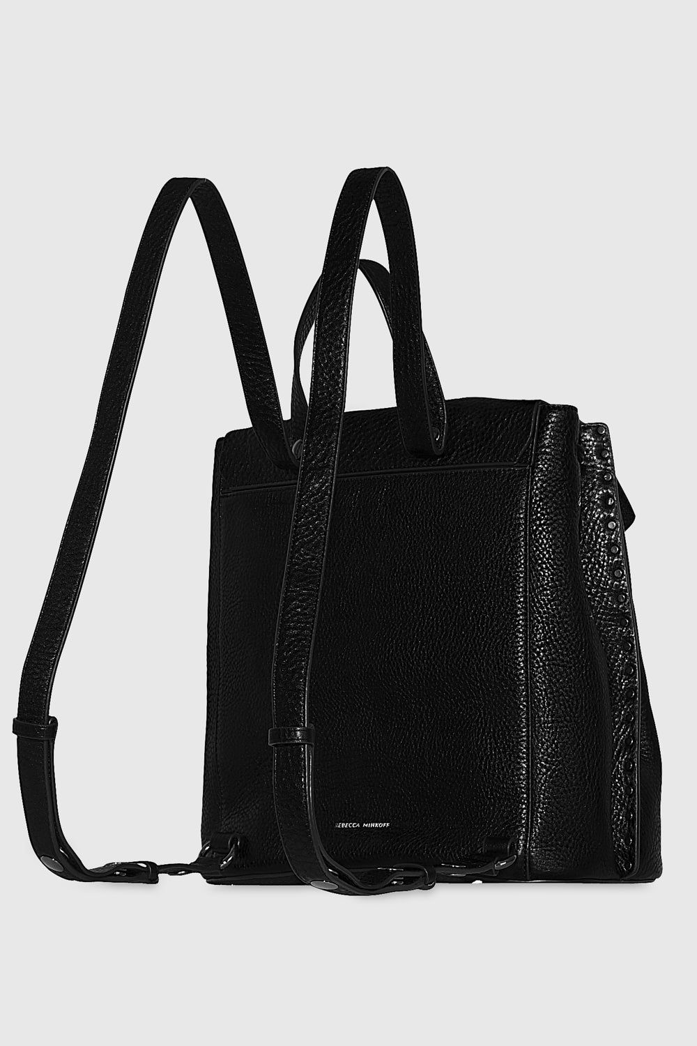 Black / Black Rebecca Minkoff Darren Signature Backpack | BGYWJ-7509