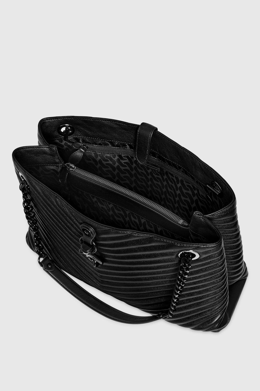 Black / Black Rebecca Minkoff Edie Tote | MEKFV-1670