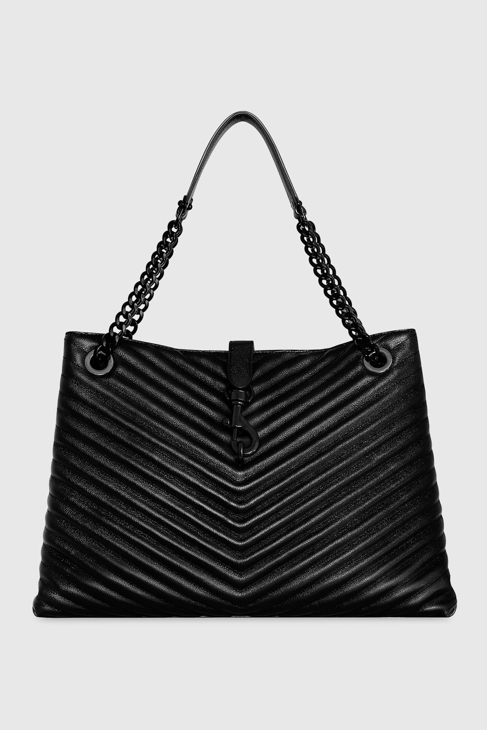 Black / Black Rebecca Minkoff Edie Tote | MEKFV-1670