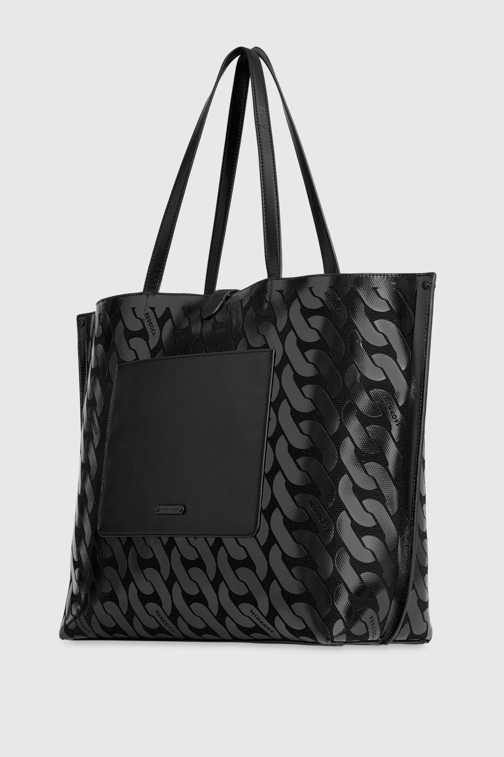 Black / Black Rebecca Minkoff Megan Soft Large Tote | AVGCN-0349