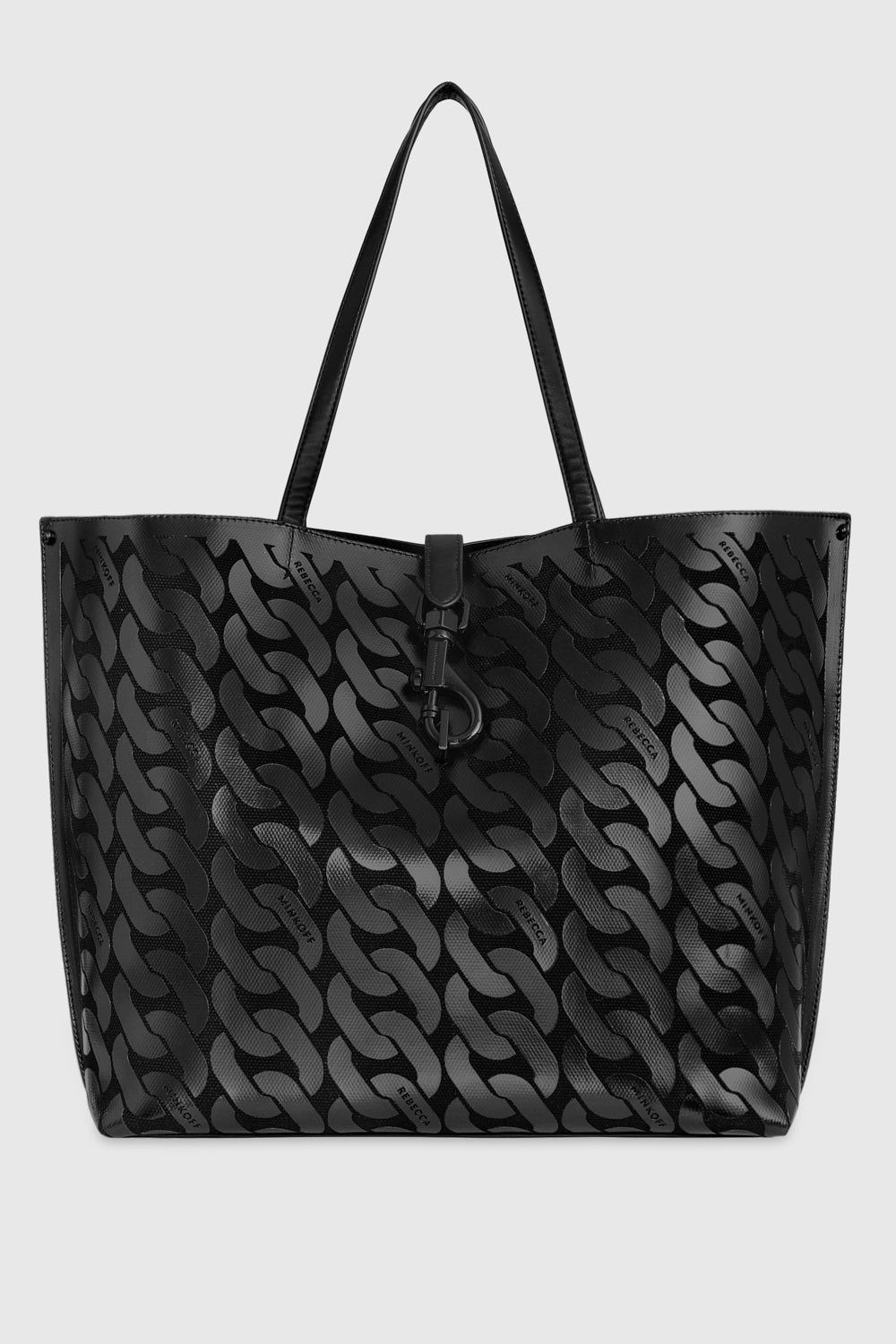 Black / Black Rebecca Minkoff Megan Soft Large Tote | AVGCN-0349