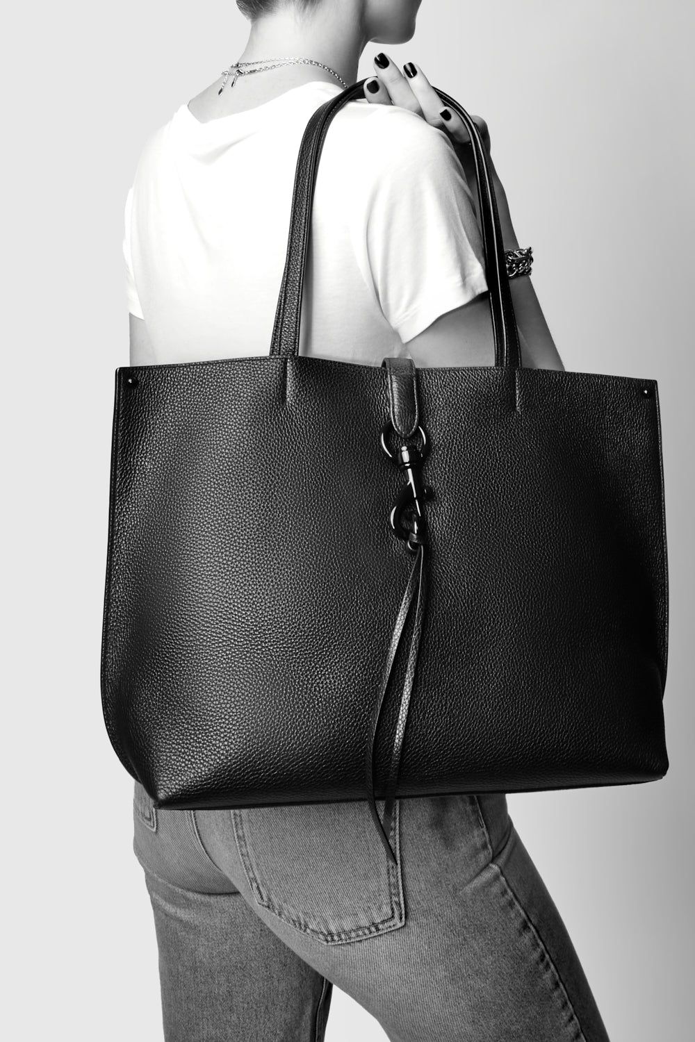 Black / Black Rebecca Minkoff Megan Tote | NERQD-8613