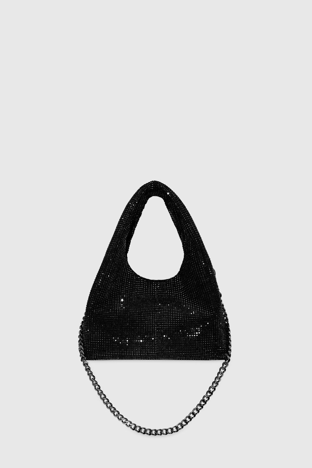 Black / Grey Rebecca Minkoff Crystal Mini Chain Carryall | LAYTW-1362