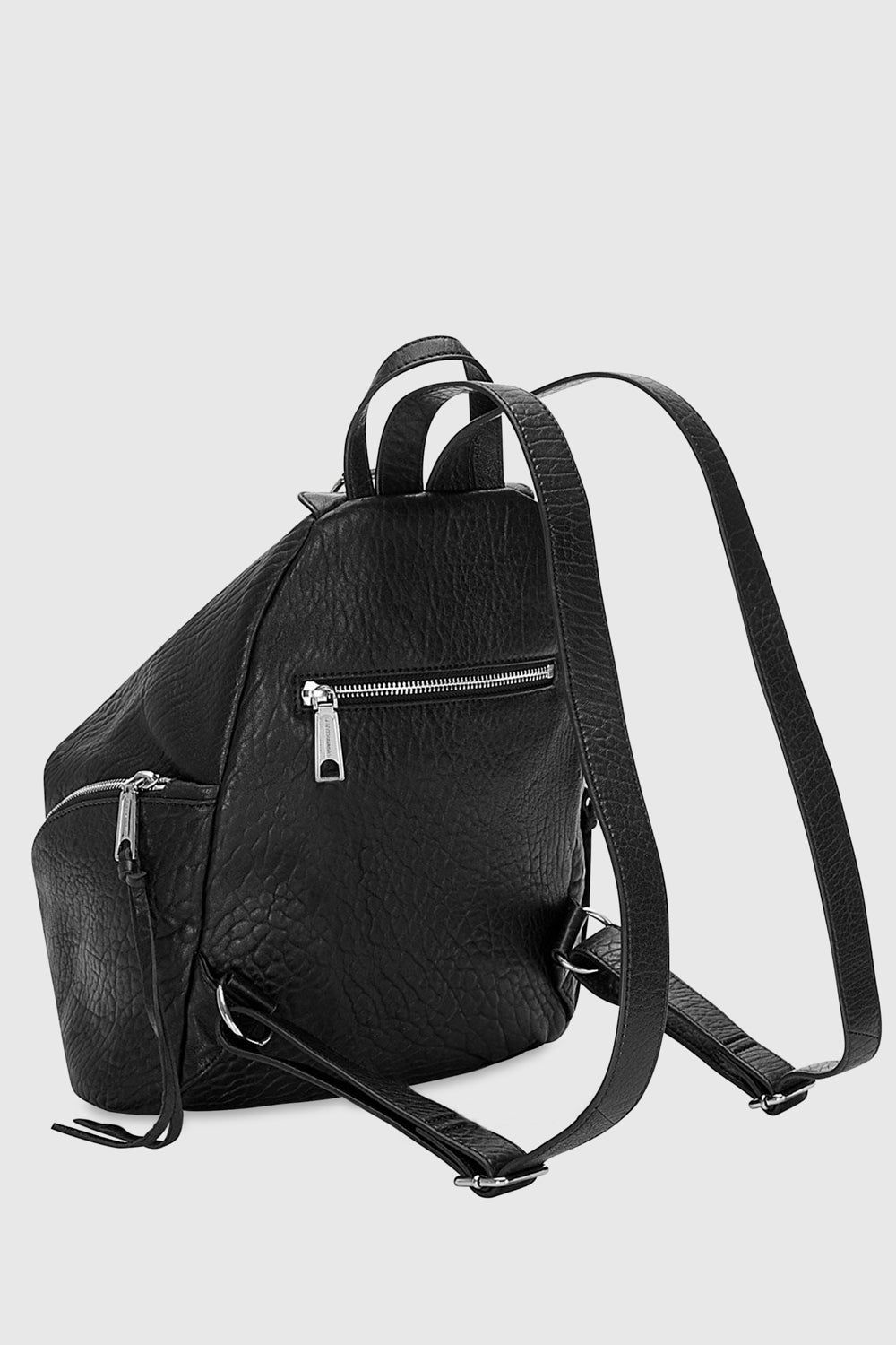 Black / Silver Rebecca Minkoff Julian Backpack | CAGIQ-2604