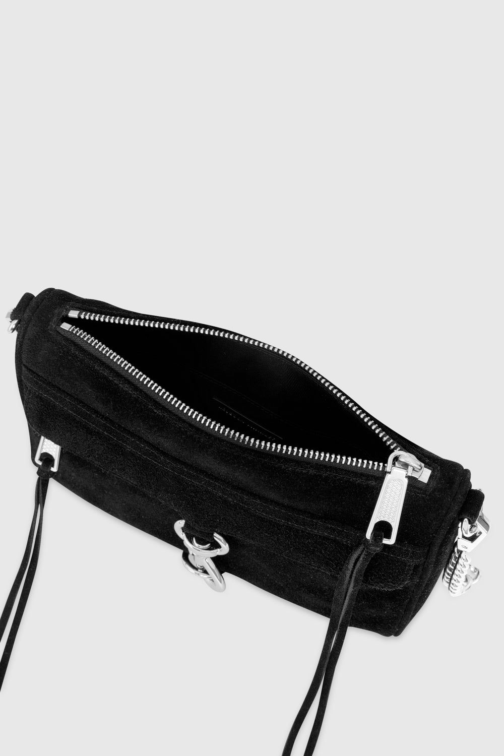 Black / Silver Rebecca Minkoff Mini M.A.C. | DTOGW-3487