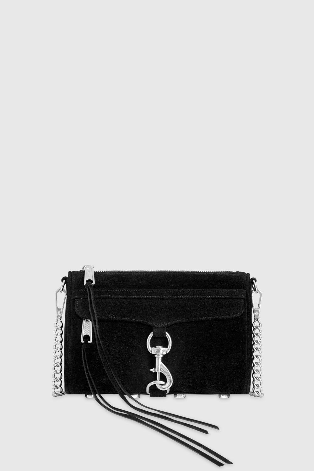 Black / Silver Rebecca Minkoff Mini M.A.C. | DTOGW-3487