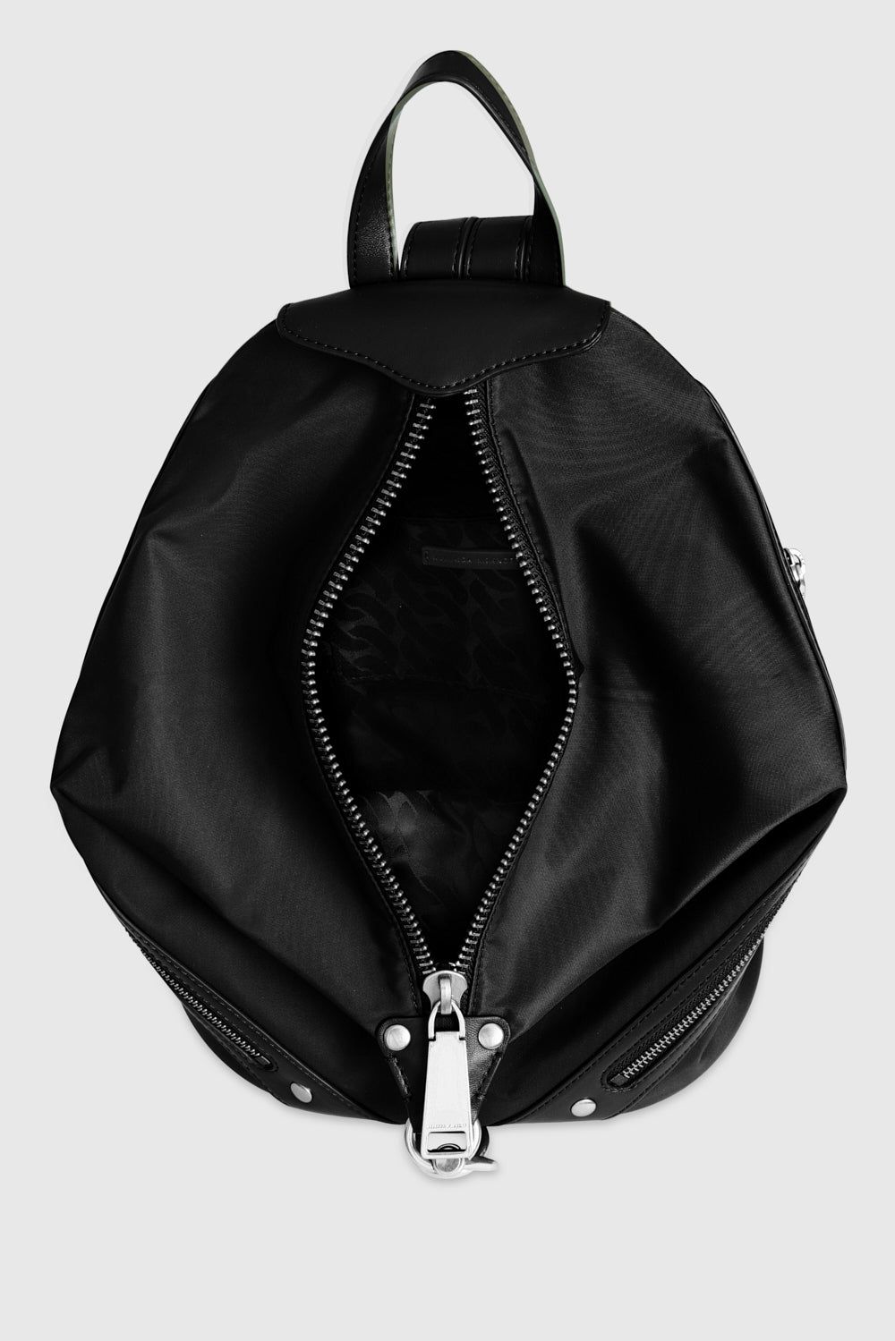 Black / Silver Rebecca Minkoff Nylon Medium Zip Julian Backpack | AUORG-4579