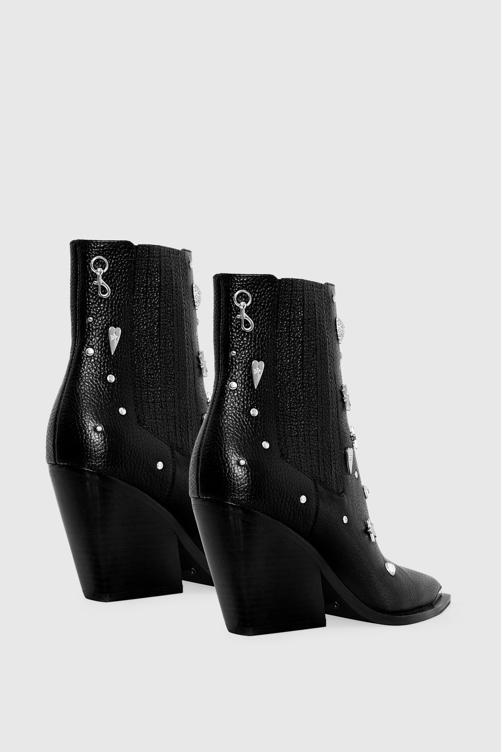 Black / Silver Rebecca Minkoff West Bootie | NOYUE-3796