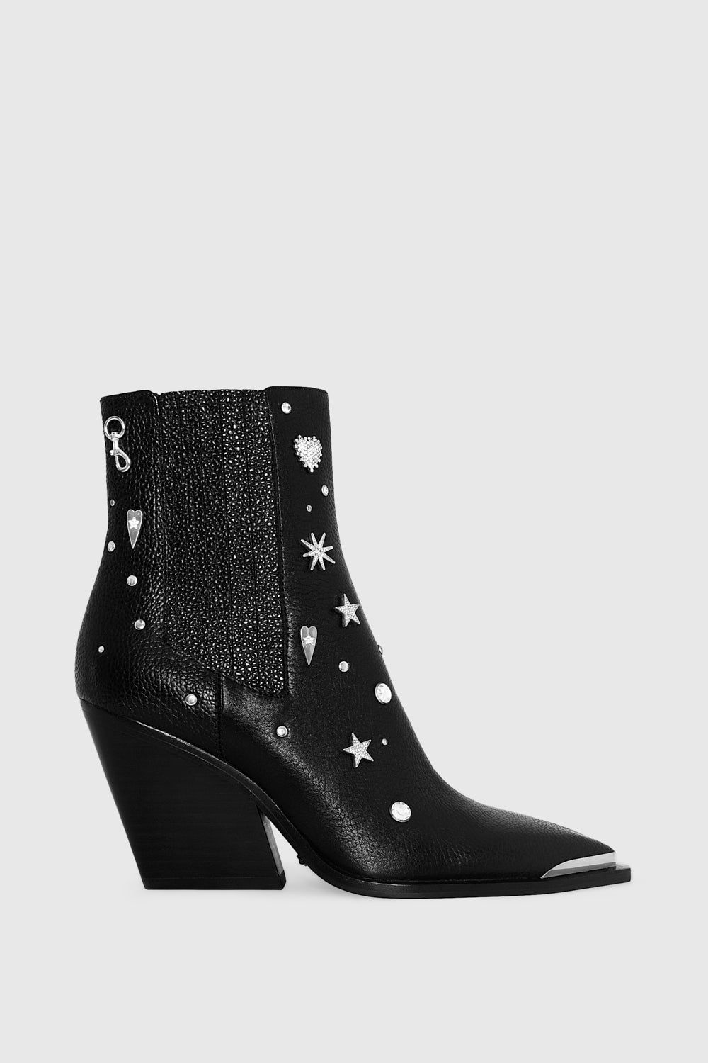 Black / Silver Rebecca Minkoff West Bootie | NOYUE-3796