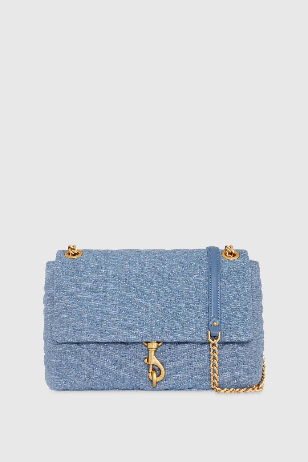 Blue Rebecca Minkoff Edie Flap Shoulder Bag | YXKOM-0893