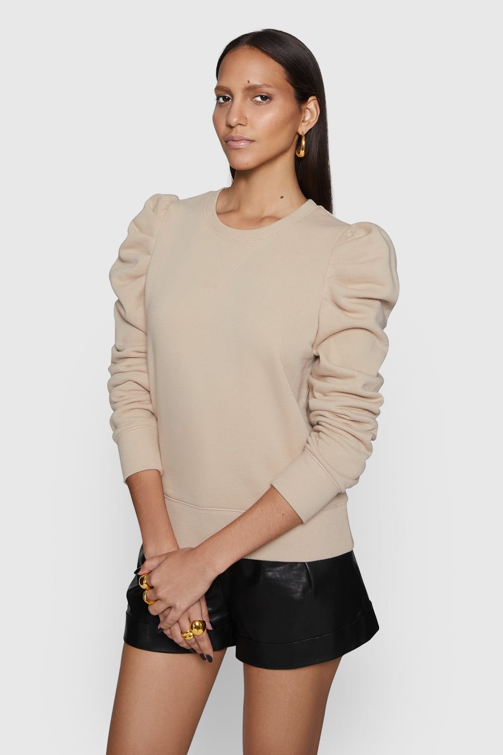 Brown Rebecca Minkoff Janine Sweatshirt | GJHPW-6905