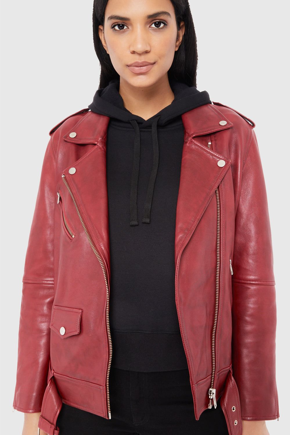 Burgundy Rebecca Minkoff Tabitha Moto | WKMRE-8247