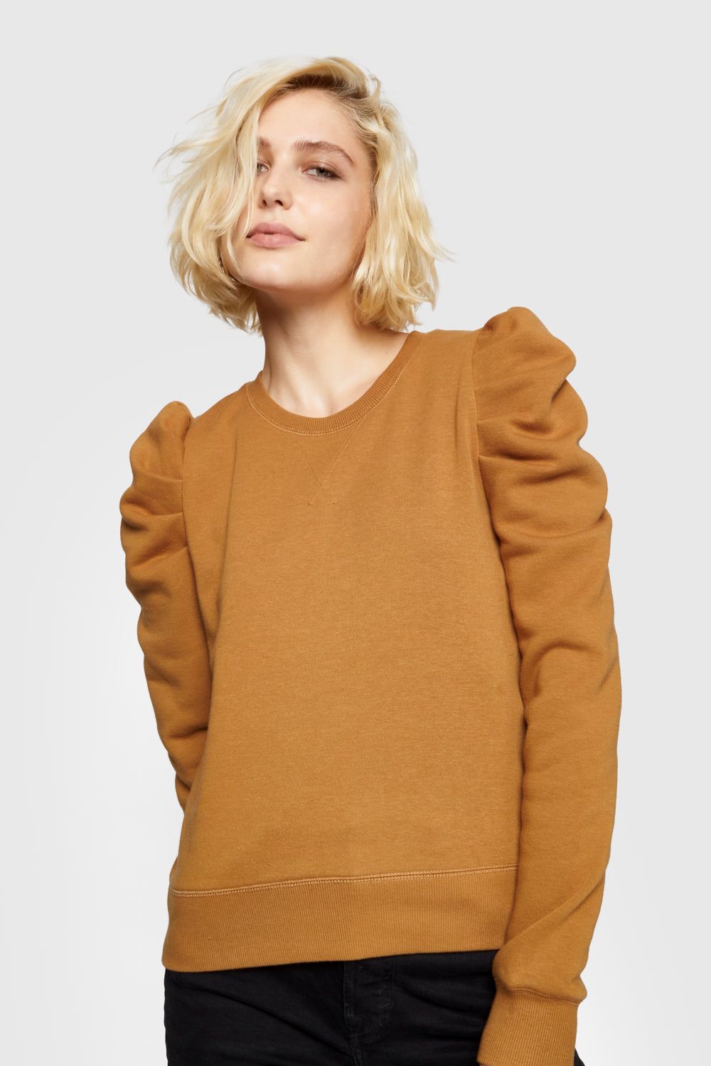 Caramel Rebecca Minkoff Janine Sweatshirt | DANBO-5042